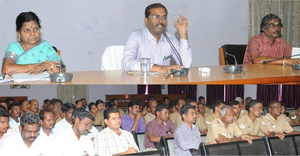 பறக்கும் படை மற்றும் தீவிர கண்காணிப்புக்குழுவினருக்கான ஆலோசனைக்கூட்டம்