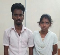 பெரம்பலூர் : பெற்றோர் எதிர்ப்பை மீறி காதல் திருமணம் செய்த இளம் பெண் கடத்தல் : கணவன் மீதும் தாக்குதல்