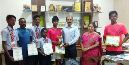 அகில இந்திய அளவிலான டென்னிஸ் போட்டி: பெரம்பலூர் கோல்டன் கேட்ஸ் பள்ளி முதல் பரிசு