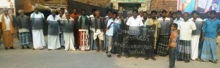 காவிரி மேலாண்மை வாரியம் அமைக்க கோரி பெரம்பலூர் அருகே அனுக்கூரில் பா.ம.க சார்பில் ஆர்ப்பாட்டம்