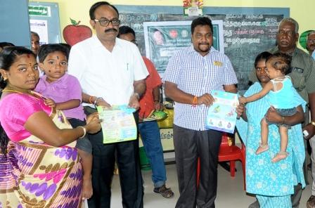 பெரம்பலூர் மாவட்டத்தில் 5 வயதிற்குட்பட்ட குழந்தைகளுக்கு ஓ.ஆர்.எஸ் கரைசல் வழங்கும் விழா