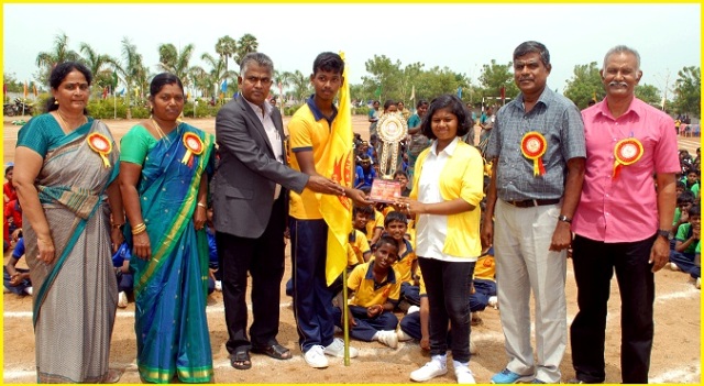 பெரம்பலூர் அருகே உள்ள ஆல்மைட்டி வித்யாலயா பள்ளியில் நான்காம் ஆண்டு விளையாட்டு விழா