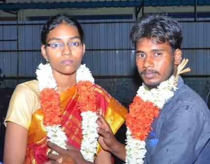 பெரம்பலூர் காவல் நிலையத்தில், கர்ப்பமாக்கி விட்டு திருமணத்திற்கு மறுத்த காதலனுடன் பெண்ணுக்கு திருமணம்