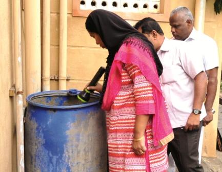 நாமக்கல் நகராட்சி பகுதியில் சுகாதார பணிகள் : ஆட்சியர் ஆசியாமரியம் ஆய்வு