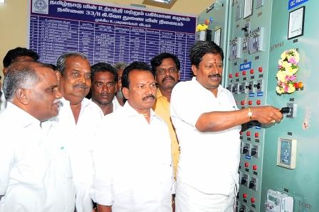 நன்னை கிராமத்தில் துணை மின்நிலையம்: முதலமைச்சர் காணொளி மூலம் திறந்து வைத்தார்.