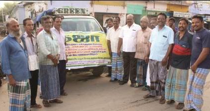 நாமக்கல் மாவட்ட இஸ்லாமிய சேவை மையம் சார்பில் கஜா புயல் நிவாரண பொருட்கள் வழங்கல்