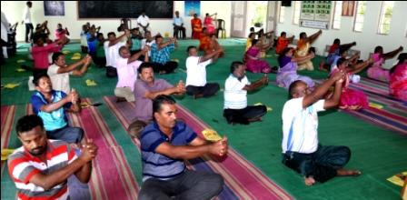 உடற்கல்வி ஆசிரியர்களுக்கு பெரம்பலூரில், யோகா பயிற்சி