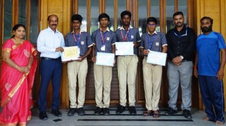 தேசிய அளவலான டென்னிஸ் போட்டி; பெரம்பலூர் கோல்டன் கேட்ஸ் வித்யாஷ்ரம் வெள்ளி பதக்கம்!