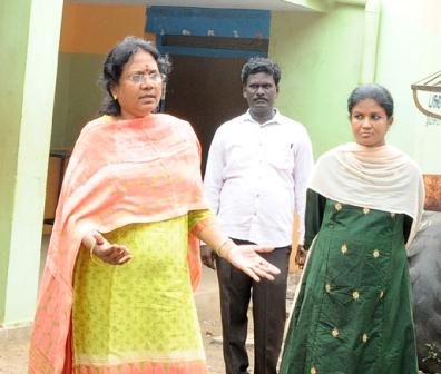 ஆலத்தூர் ஒன்றியத்தில், உள்ளாட்சி தேர்தல் பணிகள்: பெரம்பலூர் ஆட்சிப் பணியாளர் வே.சாந்தா ஆய்வு