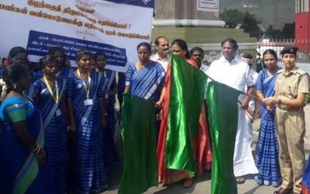 பெரம்பலூரில், குழந்தை திருமணம், பெண்களுக்கு எதிரான வன்கொடுமை குறித்த விழிப்புணர்வு பேரணி