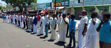 பெரம்பலூர் விசிக சார்பில், மதுரை மேலவளவு ஊராட்சி தலைவர் முருகேசன் உள்பட 9பேர் படுகொலை; நினைவு நாள் அனுசரிப்பு!