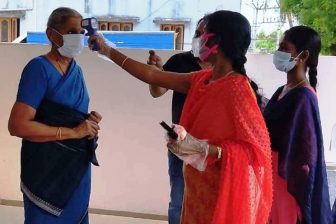 பெரம்பலூர் மாவட்டத்தில் பல்வேறு இடங்களில் வீடு வீடாக கொரோனா பரிசோதனை!