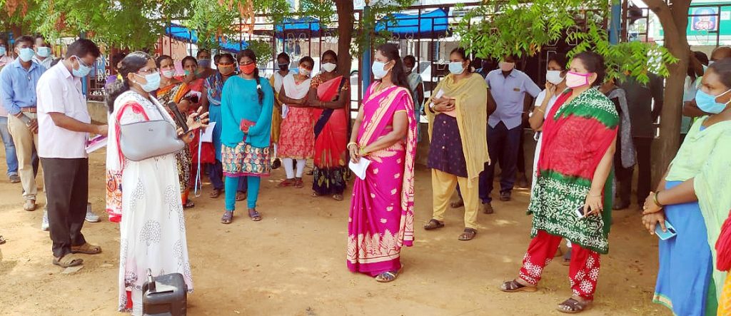 பெரம்பலூரில் வீடு வீடாக கரோனா பரிசோதனை; மகளிர் சுய உதவிக் குழுவினருக்கு, சுகாதாரத் துறை பயிற்சி!