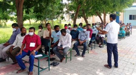 நிலுவை ஊதியத் தொகை வழங்க கோரி, கல்லூரி தற்காலிக விரிவுரையாளர்கள், பணியாளர்கள் உள்ளிருப்பு போராட்டம்!