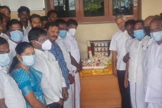 மொழிப்போர் தியாகிகளுக்கு பெரம்பலூர் மாவட்ட திமுக மாணவரணி சார்பில் வீர வணக்கம்!