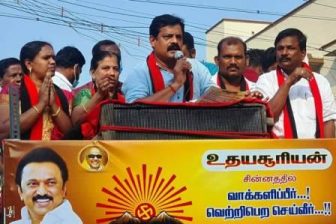 தி.மு.க. வேட்பாளர்களை ஆதரித்து நடிகர் போஸ்வெங்கட் பெரம்பலூரில் வீதி வீதியாக பிரச்சாரம்!