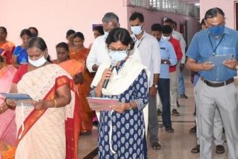 பெரம்பலூர் கலெக்டர் அலுவலகத்தில் கொடுஞ்செயல் எதிர்ப்பு நாள் உறுதி மொழி!