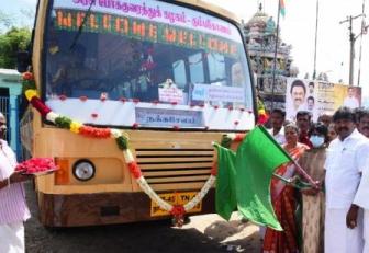 நக்கசேலத்திற்கு கூடுதல் நடை பேருந்து பெரம்பலூர் கலெக்டர் எம்.எல்.ஏ தொடங்கி வைத்தனர்