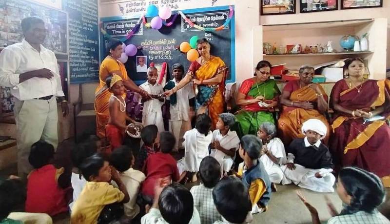 பெரம்பலூர் அருகே உள்ள அரசுப் பள்ளியில், காமராஜரின் பிறந்த நாள், கல்வி வளர்ச்சி நாளாக கொண்டாட்டம்!
