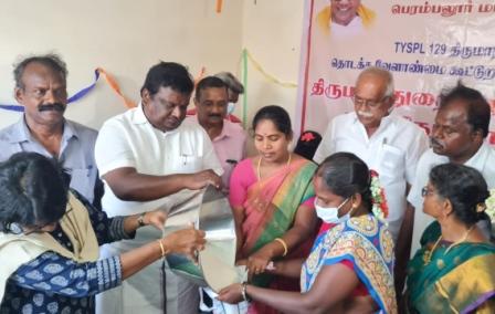 திருமாந்துறை நோவா நகரில் பகுதி நேர ரேசன் கடை: அமைச்சர் சிவசங்கர் தொடங்கி வைத்தார்.
