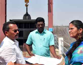 கொட்டரை நீர்த்தேக்கத்திலிருந்து, பாசனத்திற்காக கால்வாய் அமைக்க நிலம் எடுக்கும் பணி: பெரம்பலூர் கலெக்டர் ஆய்வு!