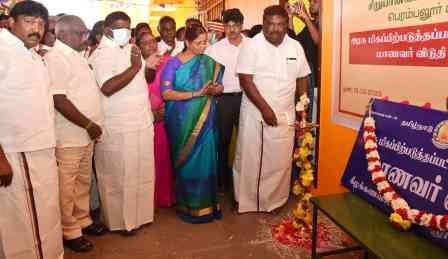 மாணவர் விடுதிகளை தமிழ் நாடு போக்குவரத்து துறை அமைச்சர் சிவசங்கர் திறந்து வைத்தார்!