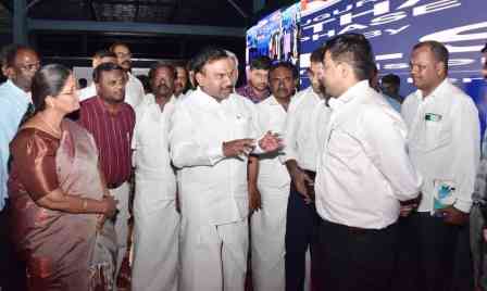 பெரம்பலூர்: எறையூர் சிப்காட் தொழில் பூங்காவில் காலணி தொழிற்சாலை திறப்பு விழா முன்னேற்பாட்டு பணிகள்: ஆ.இராசா எம்.பி ஆய்வு!
