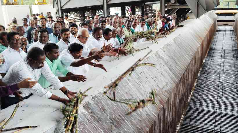 பெரம்பலூர் சர்க்கரை ஆலையின் அரவை பணி ; எம்.எல்.ஏ பிரபாகரன் தொடங்கி வைத்தார்!