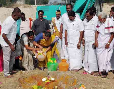 அனுக்கூரில் ரூ.3.434 கோடியில் மதிப்பீட்டில் தடுப்பணை கட்டும் பணி: பெரம்பலூர் கலெக்டர் தொடங்கி வைத்தார்.