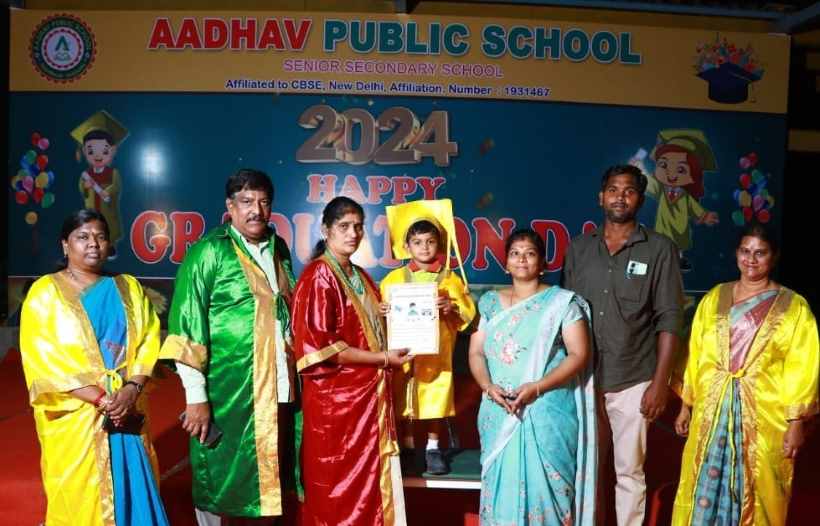 பெரம்பலூர்: ஆதவ் பப்ளிக் பள்ளியில் பட்டமளிப்பு விழா!