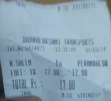 முன்னால் பார்த்தால் ஆளும் கட்சி எம்.எல்.ஏ பஸ்.டிக்கட்! பின்னால் பார்த்தால் அரசு பஸ் டிக்கட்!! பயணிகள் அதிர்ச்சி!! வைரலாகும் வீடியோ!!