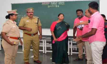 பெரம்பலூர்: வாக்கு எண்ணும் மையத்தில் முன் ஏற்பாடு பணிகள்: தேர்தல் அலுவலர் ஆய்வு!