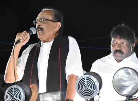 பெரம்பலூர்: திமுக வேட்பாளரை அருண்நேருவை ஆதரித்து மதிமுக பொதுச்செயலாளர் வை.கோ வாக்கு சேகரிப்பு!