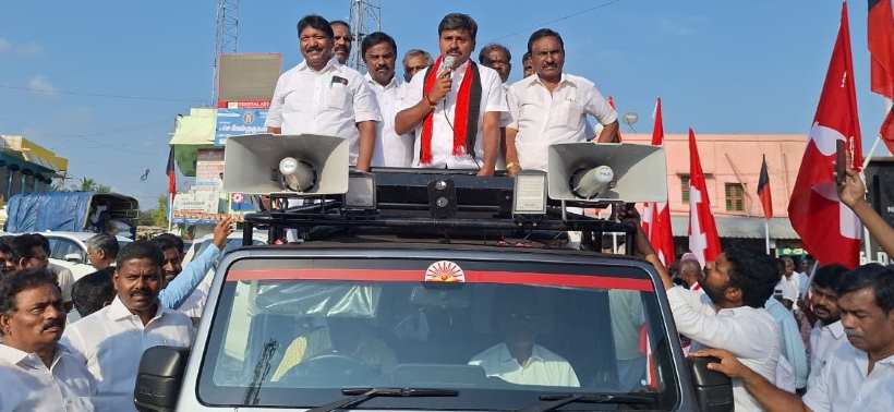 பெரம்பலூர்: மக்காச் சோளம் மதிப்பு கூட்ட நடவடிக்கை ; திமுக வேட்பாளர் அருண்நேரு உறுதி!