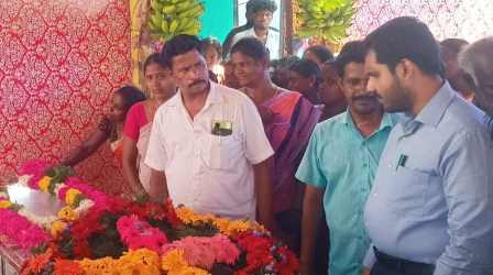பெரம்பலூர் : உறுப்புகளை தானம் செய்தவரின் உடல் அரசு மரியாதையுடன் நல்லடக்கம்!