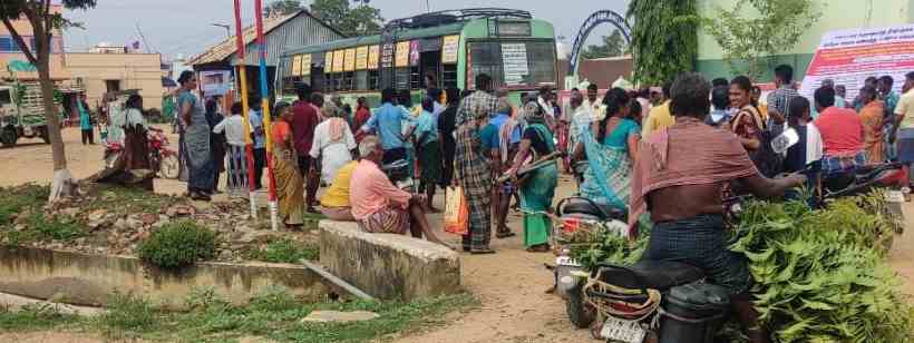 பெரம்பலூர்: மருதையாற்றில், பாதாளசாக்கடை கலப்பதற்கு எதிர்ப்பு தெரிவித்து 4 கிராம மக்கள் சாலை மறியல்!