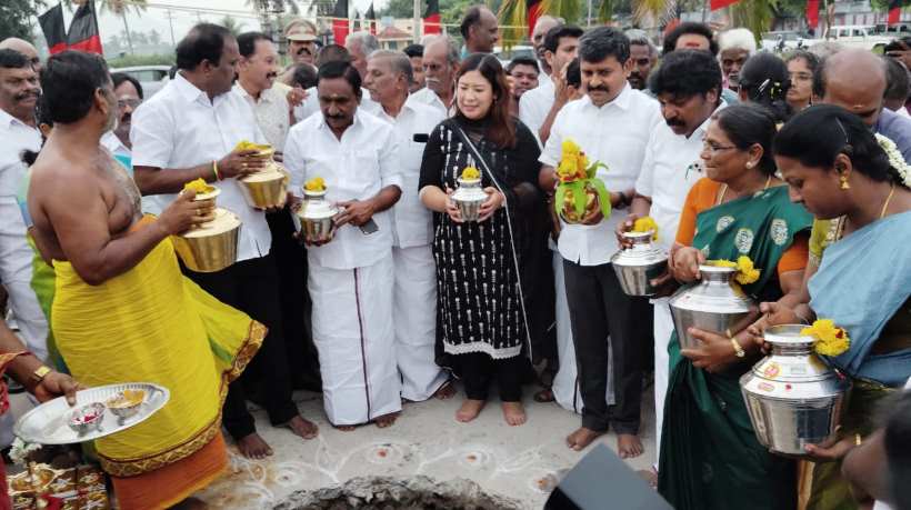 பெரம்பலூர்: அரும்பாவூர் பேரூராட்சிக்கு ரூ.1.14 கோடியில் புதிய கட்டிடம்; எம்.பி அருண்நேரு அடிக்கல் நாட்டி தொடங்கி வைத்தார்!