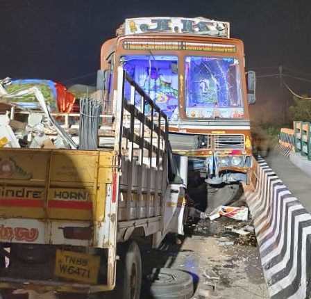 பெரம்பலூர்: லாரி – வேன் நேருக்கு மோதல்; ஒருவர் பலி! போலீசார் விசாரணை!