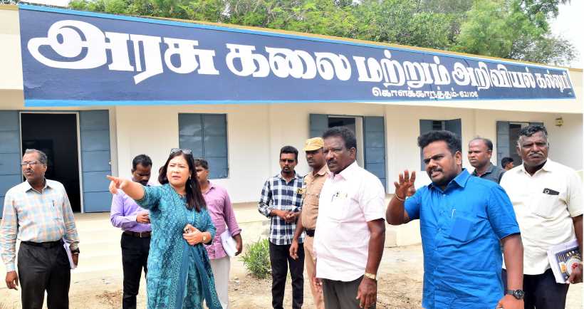 பெரம்பலூர்: கொளக்காநத்தத்தில் புதிய அரசு கலை & அறிவியல் கல்லூரி தொடக்கம் ; முதலமைச்சர் திறந்து வைக்க உள்ளார்! கலெக்டர் ஆய்வு!!