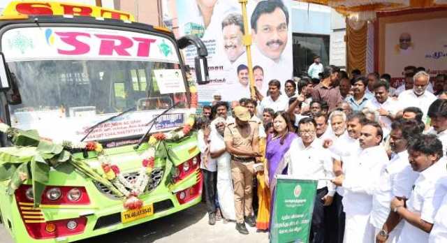 பெரம்பலூர்: புதிய வழித்தடங்களில் மினி பஸ் திட்டம்; அமைச்சர் சிவசங்கர், ஆ.ராசா எம்.பி., தொடங்கி வைத்தனர்!